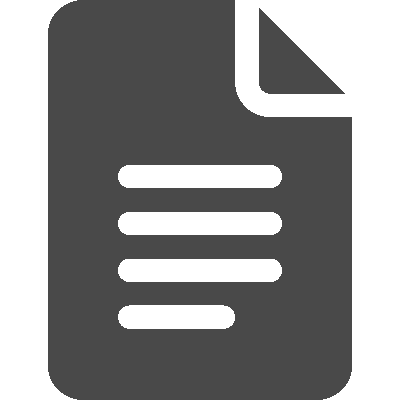 Grey document icon with folded corner