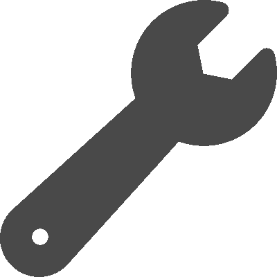 Grey wrench Icon